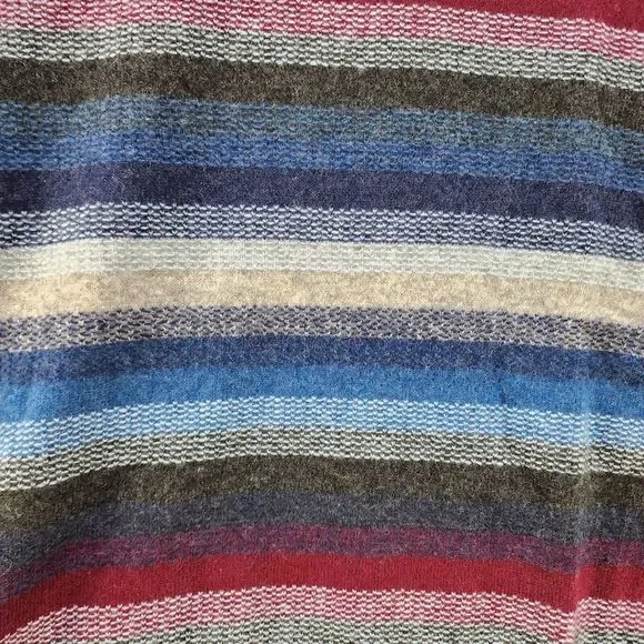 Club Room Aster Stripe Cashmere Sweater Men's XL Multicolored Crew Neck L/S - Picture 4 of 13